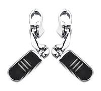 RORVECQ 1.25" Motorcycle Engine Guard Highway Pegs Footpeg For Harley Touring For Sportster For Road For King For Street For Glide Low For Rider(SET)