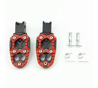 RORVECQ 1 Pair Universal Aluminum Alloy Adjustable Footrests For Motorcycle Scooter ATV E-Bike Multi Color(RED)