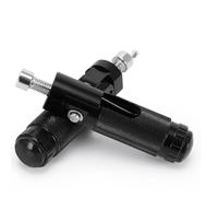 RORVECQ 2 Pcs Motorcycle Motor Bike Folding Footrests Footpegs CNC Aluminum Universal Foot Rests Pegs Rear Pedals Set(SC16BK)