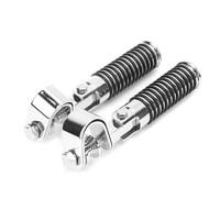 RORVECQ 2Pcs Universal Motorcycle Gear Shift Shifter Lever Foot Pad Pedal Start Foot Pegs Pad Moto Accessories For 26mm-31mm Guard Rod(Silver)