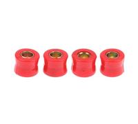 RORVECQ 4Pcs 10/12mm Red Rubber Shock Absorber Bushings For Motorcycle Front/Rear Suspension Bumper Sleeve Cushion(10mm)