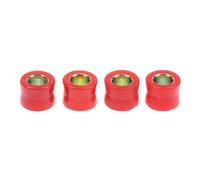 RORVECQ 4Pcs 10/12mm Red Rubber Shock Absorber Bushings For Motorcycle Front/Rear Suspension Bumper Sleeve Cushion(12mm)