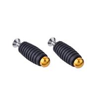RORVECQ 6MM M6 Brake Lever Toe Peg Gear Shift Toepeg Pedals Adapter Rearsets Accessories Universal(Gold)