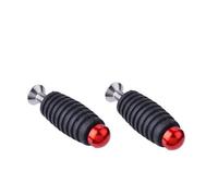 RORVECQ 6MM M6 Brake Lever Toe Peg Gear Shift Toepeg Pedals Adapter Rearsets Accessories Universal(RED)