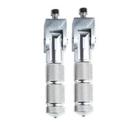 RORVECQ 8mm Universal Pedals Folded Footrest Footpeg Compatible For Motorcycles Bicycles Electric Vehicles Mopeds Karts Scooters(Silver)