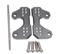 RORVECQ Adjustable Base Foot Pegs Rear For YAMAHA YZF R3 R25 MT25 MT 25 03 MT03 Foot Peg Mount Bracket Parts Motorcycle Accessories(Grey)