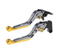 RORVECQ Brake For Scrambler 400X 2023-2024 For Scrambler 400 X Motorcycle Adjustable Folding Extendable Brake Clutch Levers(Titanium Gold)