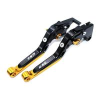 RORVECQ Brake Motorcycle Accessories For KAWASAKI Z750 Z 750 2007 2008 2009 2010 2012 Folding Extendable Brake Clutch Levers(Black Gold)