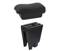 RORVECQ Car Armrest Box For Citroen C1 Central Armrest Box Retrofit Parts Center Storage Box(B2 Red Line)
