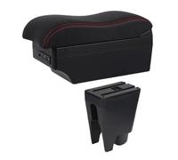 RORVECQ Car Armrest Box For Citroen C1 Central Armrest Box Retrofit Parts Center Storage Box(E2 Red Line)