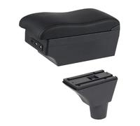 RORVECQ Car Armrest Box For Citroen For Berlingo Central Store Content With Cup Holder Central Armrest Box(E2 Black Line)