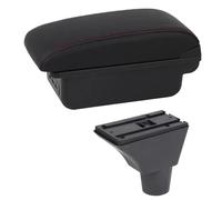 RORVECQ Car Armrest Box For Citroen For Berlingo Central Store Content With Cup Holder Central Armrest Box(C1 Red Line)