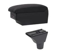 RORVECQ Car Armrest Box For Citroen For Berlingo Central Store Content With Cup Holder Central Armrest Box(E1 White Line)