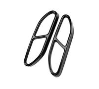 RORVECQ Car Tail Throat Liner Pipe Exhaust System Cover Metal Tailpipe Cover For Mercedes For Benz S Class W223 2018-2023 Auto Accessories(BLACK)