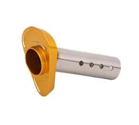 RORVECQ Catalyst Suitable For Motorcycle Modification Exhaust Muffler For K10 Industrial And Trade Triangle Tail Special Muffler(Gold)