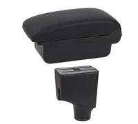 RORVECQ Central Armrest Box For Toyota For Yaris 2015 2016 2017 2018 2019 2020 2021(B1 Black Line)