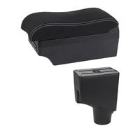 RORVECQ Central Armrest Box For Toyota For Yaris 2015 2016 2017 2018 2019 2020 2021(E2 White Line)