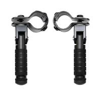 RORVECQ CNC Aluminum Motorcycle Part 8mm Universal Pedals Folded Footrest Footpeg For Motorcycles Mopeds Karts Scooters(BLACK)