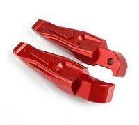 RORVECQ CNC Passenger Footrests For YAMAHA For NMAX 155 NMAX125 For N-MAX 155 N-MAX155 Motorcycle Rear Foot Pegs Rests(RED)