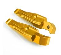 RORVECQ CNC Passenger Footrests For YAMAHA For NMAX 155 NMAX125 For N-MAX 155 N-MAX155 Motorcycle Rear Foot Pegs Rests(Gold)