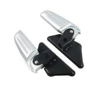 RORVECQ Footrest Motorcycle Rear Passenger Footrest Easy Installation Replace Accessories Pedal Folding Footpeg For Vespa LX Lxv S(Argent)