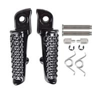 RORVECQ For CBR600RR 2003-2023 CBR1000RR 2004-2023 CB1000R CBR 600RR CBR 1000RR Motorcycle Front Rear Footrests Foot Pegs(BLACK,Front)