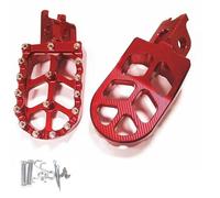 RORVECQ For CRF250L CRF300L CRF1000L CRF1100L CR125 CR250 CRF 250 X 300 L 450 150R Motorcycle FootRest Footpegs Foot Pegs Pedals(RED)
