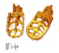 RORVECQ For CRF250L CRF300L CRF1000L CRF1100L CR125 CR250 CRF 250 X 300 L 450 150R Motorcycle FootRest Footpegs Foot Pegs Pedals(Yellow)