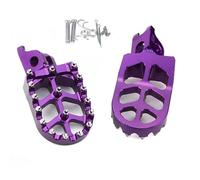 RORVECQ For CRF250L CRF300L CRF1000L CRF1100L CR125 CR250 CRF 250 X 300 L 450 150R Motorcycle FootRest Footpegs Foot Pegs Pedals(Purple)