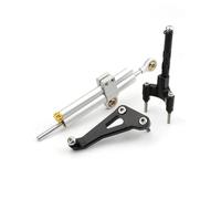 RORVECQ For Ducati For Monster 696 796 795 CNC Motorcycle Adjustable Steering Stabilize Bracket Damper Mount Kit Accessories Aluminum(Model E)