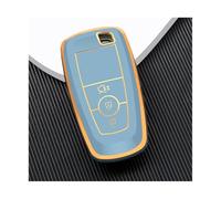 RORVECQ For For Mondeo For Fusion For Mustang For Explorer For Focus For Escape For Lincoln TPU Car Key Case Cover Shell Fob(GRAY,3 Button)