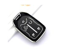 RORVECQ For GMC For Yukon For Sierra For Acadia For Terrain 5 6 Buttons Car Key Case Cover TPU Shell Fob Accessory(BLACK,5A button)