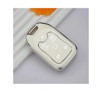 RORVECQ For GMC For Yukon For Sierra For Acadia For Terrain 5 6 Buttons Car Key Case Cover TPU Shell Fob Accessory(WHITE,6 button)