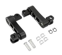 RORVECQ For Harley For Sportster For Softail For Dyna For Touring For Electra Universal Adjustable Footpeg Extension Male Bracket(BLACK)