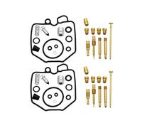 RORVECQ For Hawk 400 CB400T CB400N CB400 CB 400 TN 1978 1979 1980 1981 Motorcycle Carburetor Repair Rebuild Kit 2 Sets
