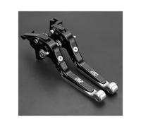 RORVECQ for HYOSUNG GT250R 2006 2007 2008 2009 2010 Motorcycle Extendable Folding Adjustable Brake Clutch Lever(Black Silver)
