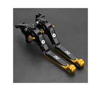 RORVECQ for HYOSUNG GT250R 2006 2007 2008 2009 2010 Motorcycle Extendable Folding Adjustable Brake Clutch Lever(Black Gold)