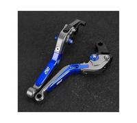 RORVECQ for Hyosung GT250R 2006-2016 Motorcycle Aluminum Extendable Folding Adjustable Brake Clutch Lever(Silver Blue)