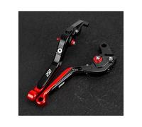 RORVECQ for Hyosung GT250R 2006-2016 Motorcycle Aluminum Extendable Folding Adjustable Brake Clutch Lever(Black red)