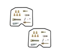 RORVECQ For KAWASAKI ER-5 ER500 1997 1998 1999 2000 2001 2002 2003 2004 2005 Carburetor Repair Kit Piston & Float Parts(Style B)