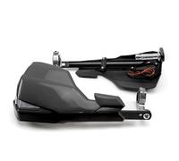 RORVECQ for Kawasaki Etc Universal Motorcycle Handlebar Hand Guards with Led Turn Signals Shield Brake Clutch Lever Protector Motocross(Black)