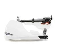 RORVECQ for Kawasaki Etc Universal Motorcycle Handlebar Hand Guards with Led Turn Signals Shield Brake Clutch Lever Protector Motocross(White)