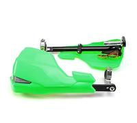 RORVECQ for Kawasaki Etc Universal Motorcycle Handlebar Hand Guards with Led Turn Signals Shield Brake Clutch Lever Protector Motocross(Green)