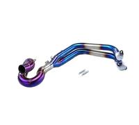 RORVECQ For Kawasaki For Ninja650 Z650 2017 2018 2019 2020 2021 2022 Motorcycle Slip On Front Tube Link Pipe Connect Full Exhaust System(Burning blue)