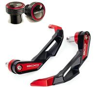 RORVECQ for Kawasaki Z900 Z900RS Z900SE Z 900 2017-2025 Motorcycle Handlebar Brake Levers Guard Protector Handguard Mirror Hole Plugs(RED,Style B)