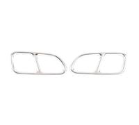 RORVECQ For Mercedes For Benz CLA C117 2013 2014 2015 2016 Stainless Steel Car Tail Throat Decor Frame Exhaust Pipe Trim Covers Accessories(Silver)