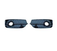 RORVECQ For Q3 2013 2014 2015 1 Pair Front Bumper Honeycomb Fog Lamp Frame Hollow Grille Under The Net Black Bright(BLACK)