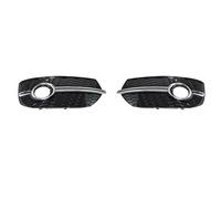 RORVECQ For Q3 2013 2014 2015 1 Pair Front Bumper Honeycomb Fog Lamp Frame Hollow Grille Under The Net Black Bright(Chrome)