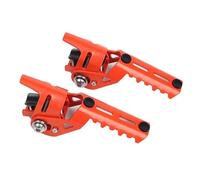 RORVECQ For R1250GS R 1250 GS LC 2013-2024 2023 R1200GS R 1200 GS Adv Motorcycle Highway Front Foot Pegs Folding Footrests Clamps(Orange)
