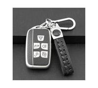 RORVECQ For Range For Evoque For Sport For Freelander For Discovery For Velar For Jaguar XE XF XJ TPU Car Key Case(Silver,1 Set)